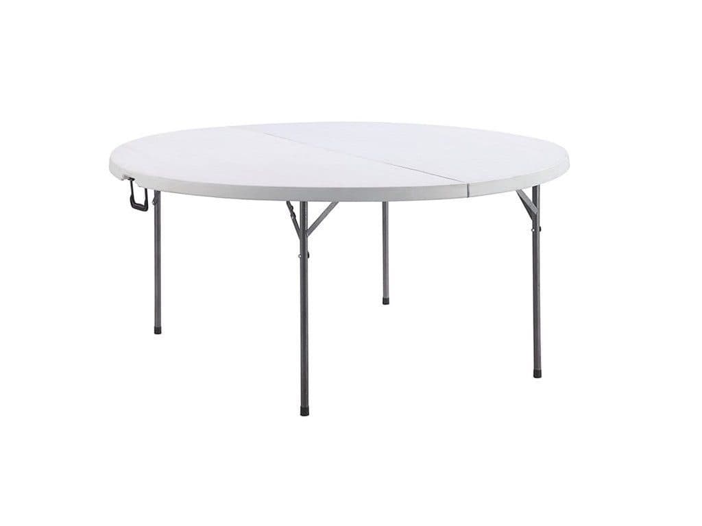 Skládací kulatý stůl o průměru 180 cm